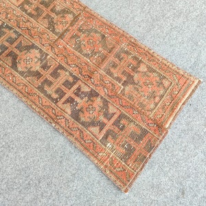 1.9x10 ft, Skinny runner rug, Turkish runner 2x10, Vintage runner 2x10, Oushak runner 2x10, Heriz runner rug 2x10, Skinny runner rug wool