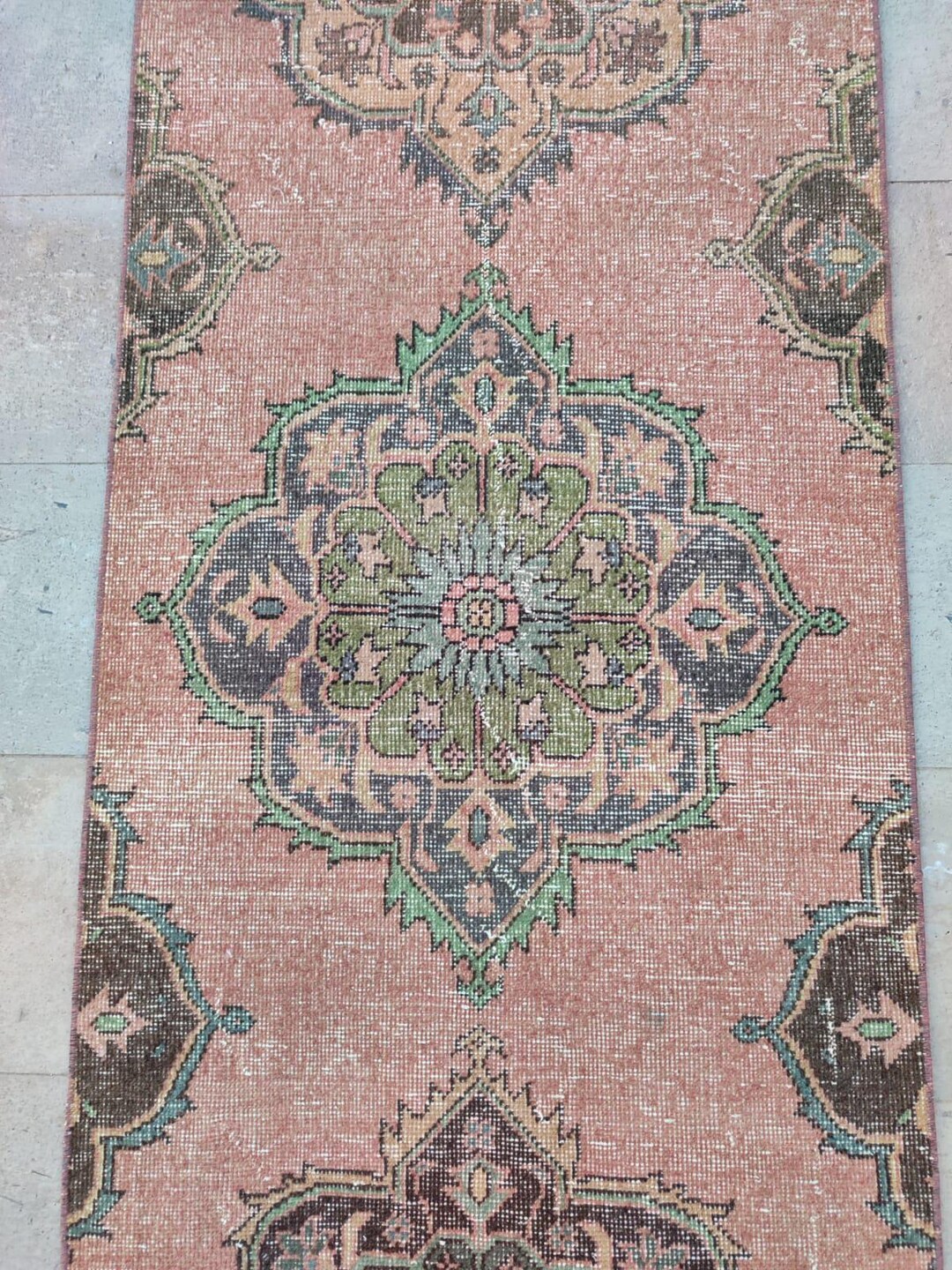 14x25 Long Runner Rug 25' Long Runner Semi Antique, Heriz Rug Runner, Stair Rug Vintage, Long ...