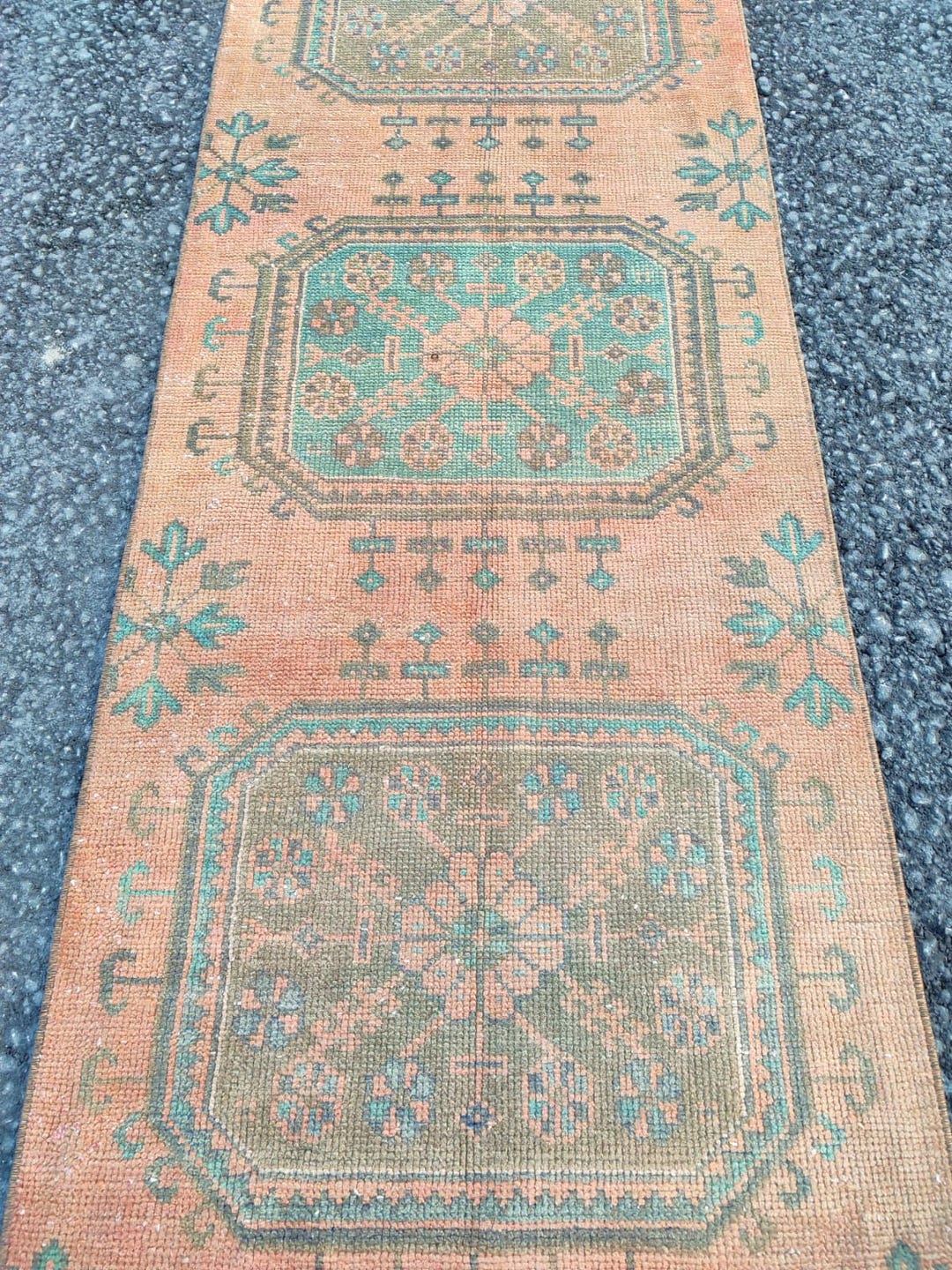 Vintage Runner 2x17, Long Turkish Runner 2x17, Stair Rug Runner, Extra ...