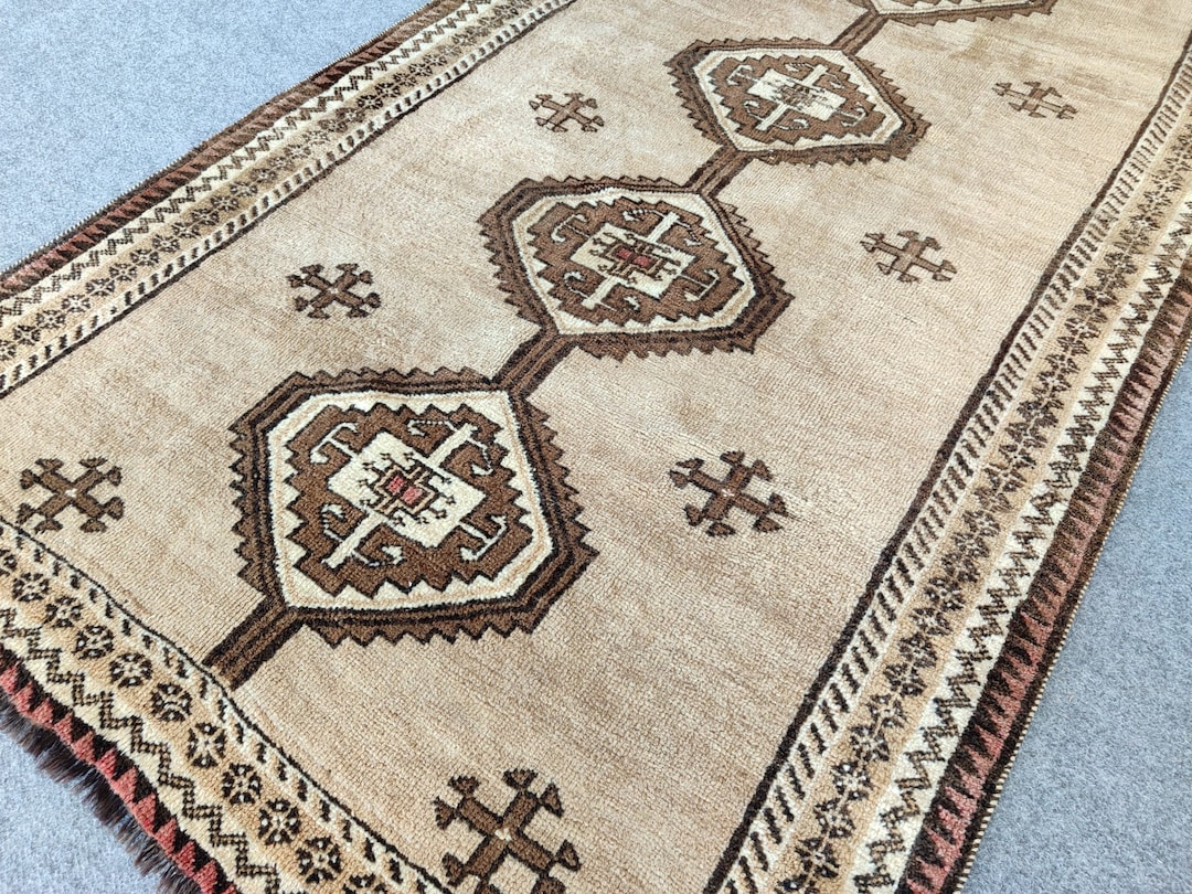 4x7 Persian Rug Antique, Heriz Rug 4x7, Vintage Rug 4x7, Bedroom Rug ...