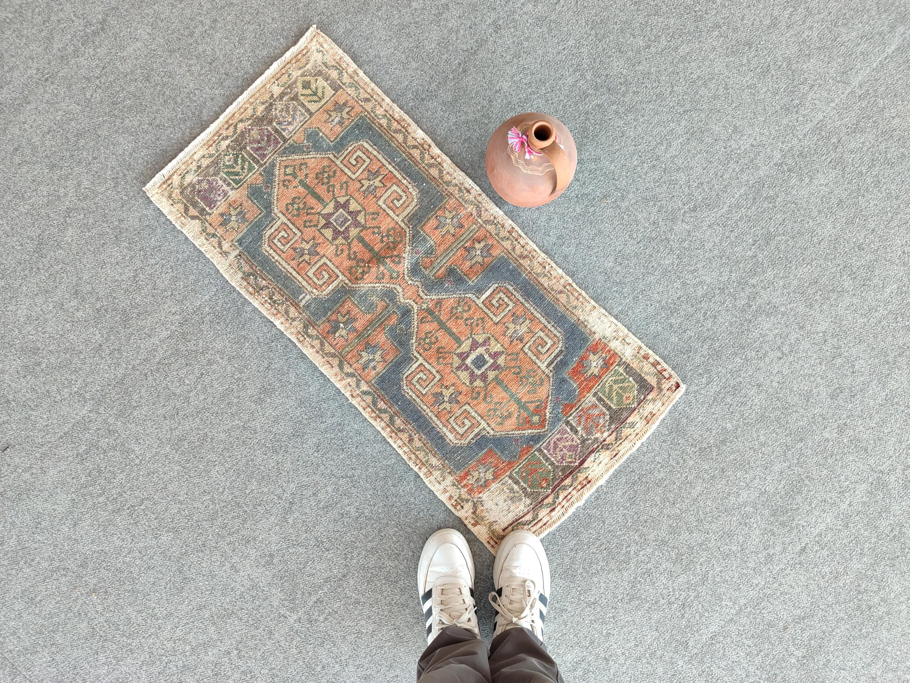 2x4 Rug Vintage, Skinny Rug, Turkish Rug 2x4 Runner Small, Narrow ...