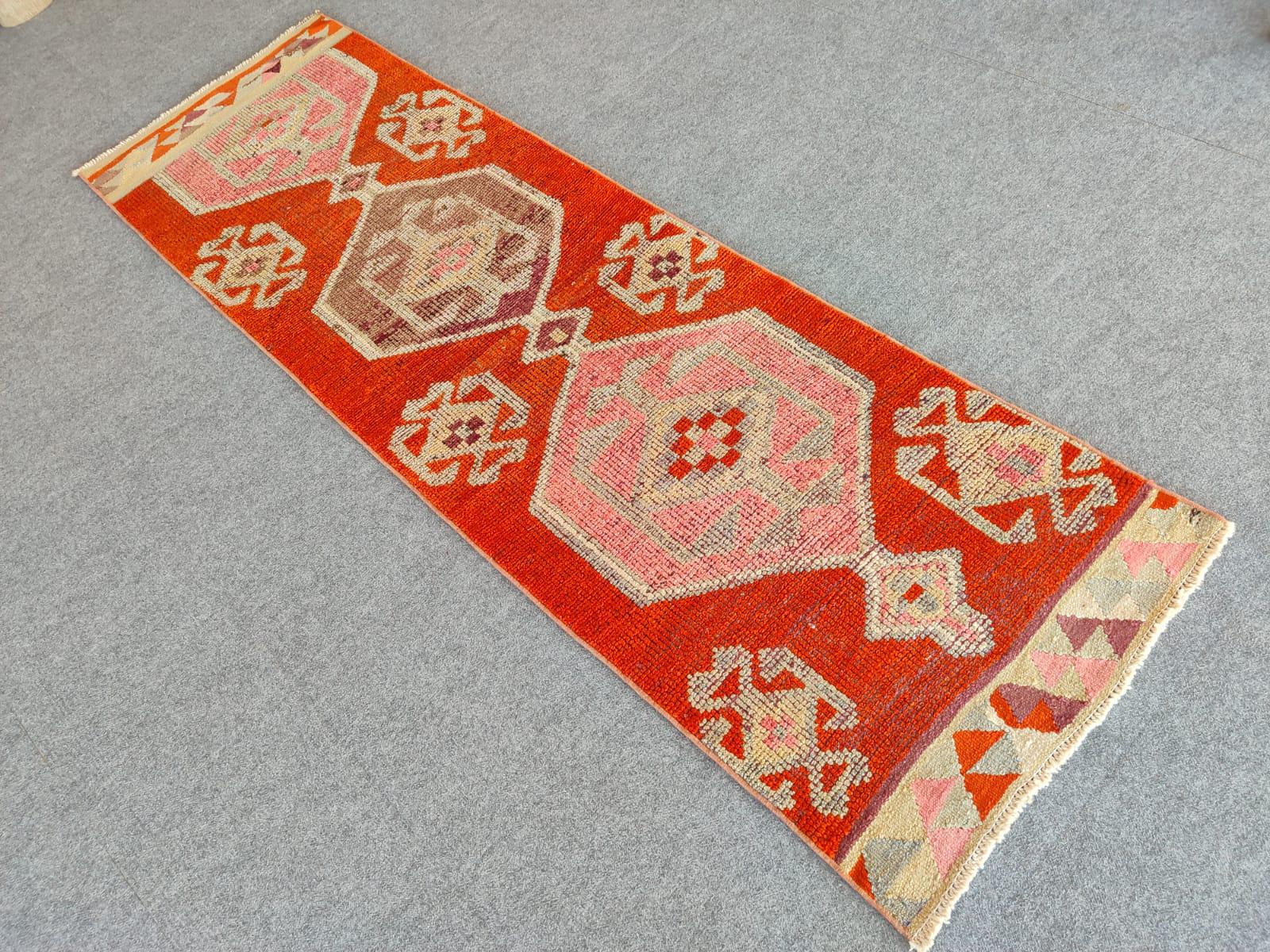 Persian runner 3x9, Turkish runner 3x9, Heriz runner rug 3x9, Antique runner 3x9, Vintage runner 3x9, Dark red blue rug, Afghan runner rug