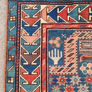 3x4 rug Vintage, Muted Persian rug 3x4, Neutral turkish rug 3x4, Antique rug 3x4, Entry doormat rug 3x4, Bath mat rug, Oushak rug 3 by 4