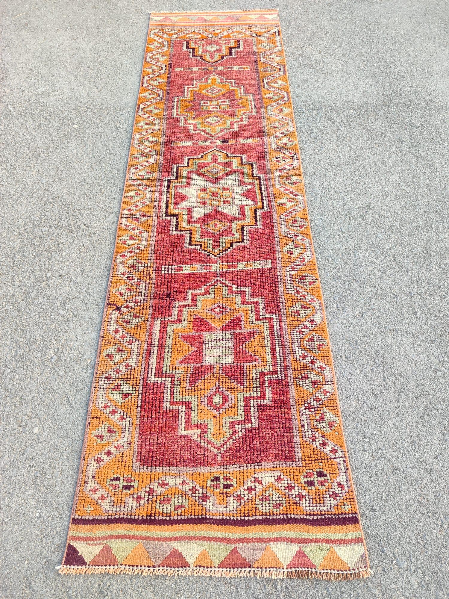 希少な 3x11 ヘルキ ランナー ラグ、ペルシャ 3x11 ヘリズ ランナー