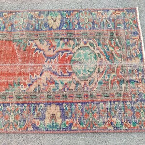 Teppich Läufer 70x250, Vintage Läufer, Oushak Läufer 2x20, Persischer Läufer 2x2, Heriz Teppich, Magerer Läufer, Schmaler Läufer