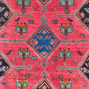 Rug 5x8, Navy Turkish rug 5x8, Vintage rug 5x8, Oushak rug 5x8, Persian rug 5x8, Heriz rug, Antique rug 5x8, Bedroom rug, Natural rug
