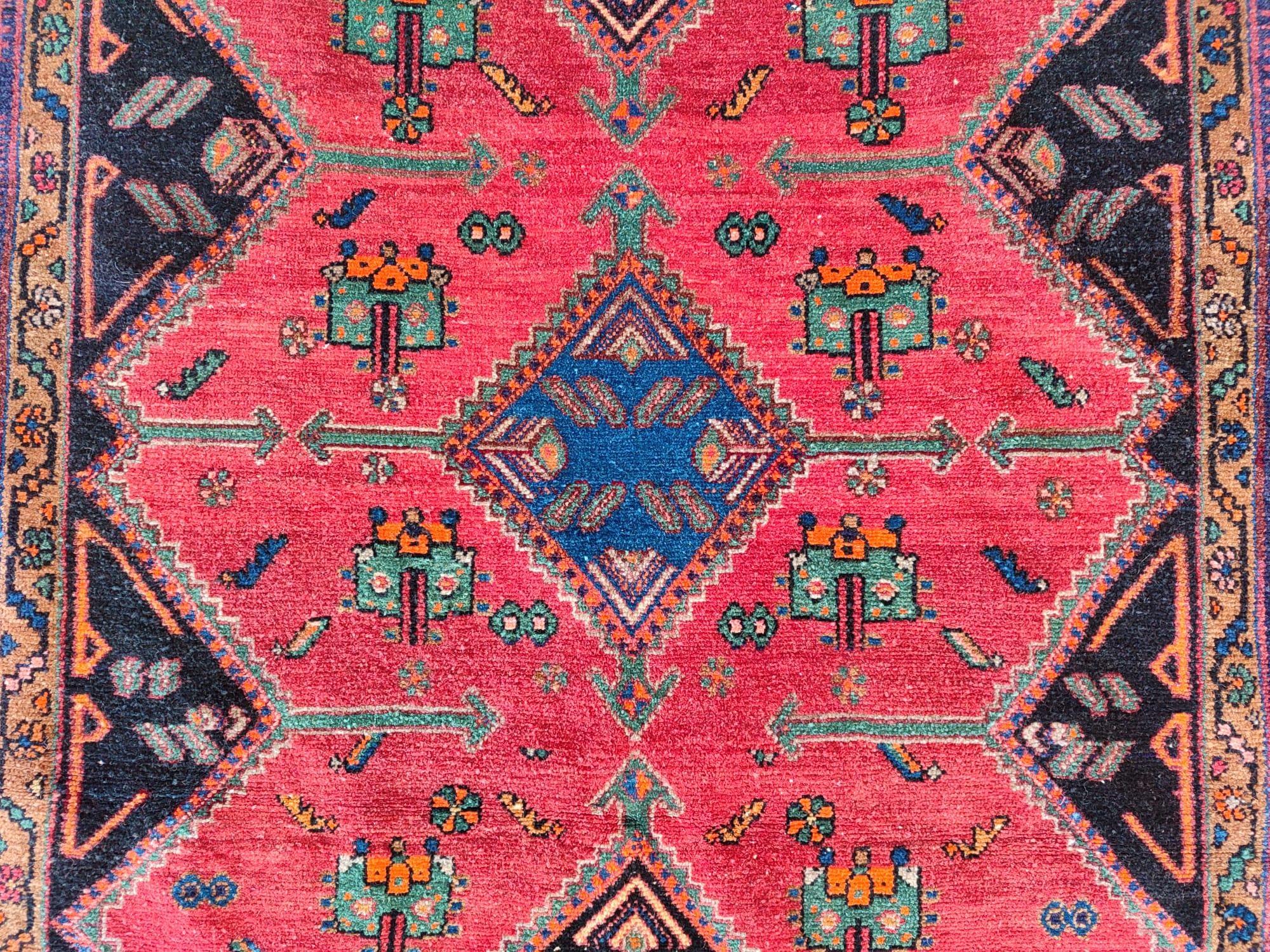 Rug 5x8, Navy Turkish rug 5x8, Vintage rug 5x8, Oushak rug 5x8, Persian rug 5x8, Heriz rug, Antique rug 5x8, Bedroom rug, Natural rug