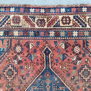 7x10 Shiraz rug Antique, Persian area rug 7x10, Heriz rug 7x10 vintage, Afghan rug, Living room rug 7x10 oriental, Kurdish rug, 7 by 10 rug