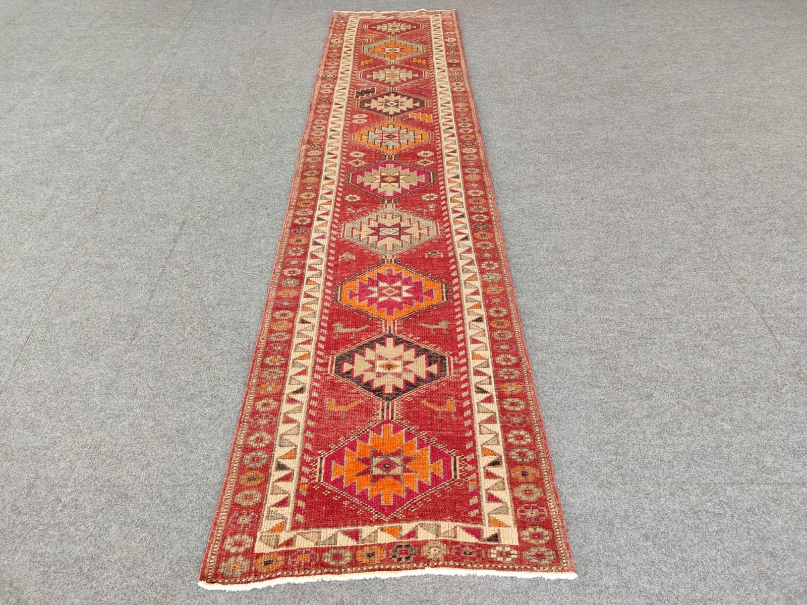 ランナー63×204 ✳︎キャラメルベージュ リバーシブル トルコ