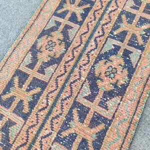 2x10 runner, Narrow Turkish runner 2x10 rug, Vintage runner 2x10, Skinny rug runner, Oushak runner 2x10, Stair rug, Heriz runner 2x10 wool