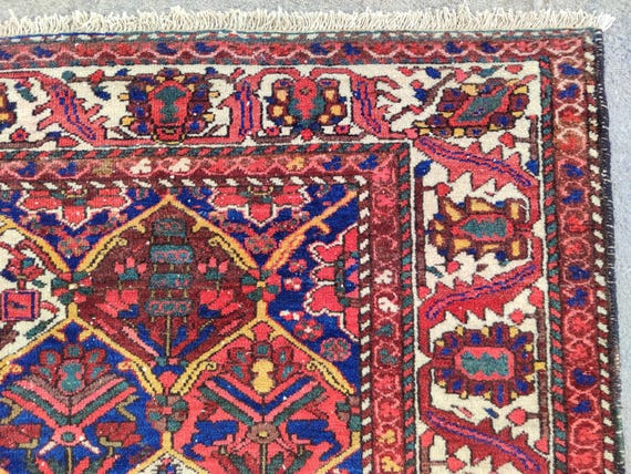 5x7 turkish rug soft color, Vintage rug 5x7, Oushak rug 5x7, Antique rug 5x7 neutral, Afghan rug, Persian 5x7 heriz rug, Colorful rug wool
