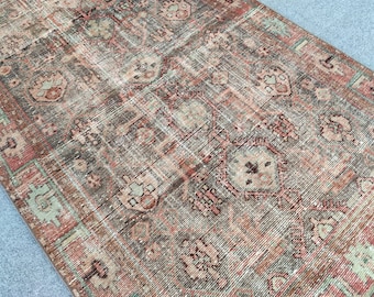 4x6 Karaja rug, Antique rug 4x6 heriz, Gray color turkish rug 4x6, Vintage 4x6 oushak rug, Serapi rug, Antique furniture, Oriental rug 4x6