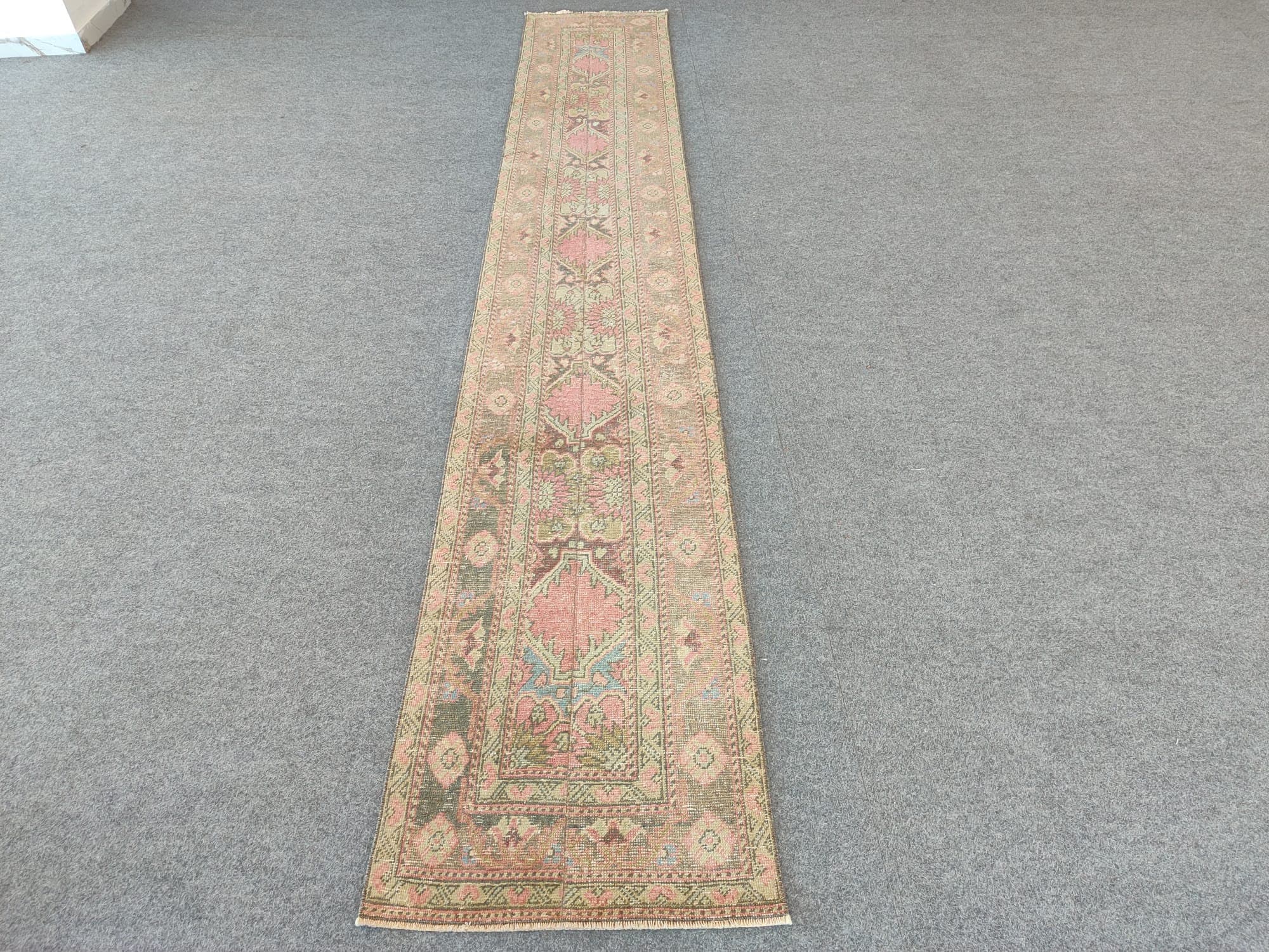 2x12 Runner Rug, Skinny Runner Rug, Turkish Runner 2x12, Vintage Runner ...