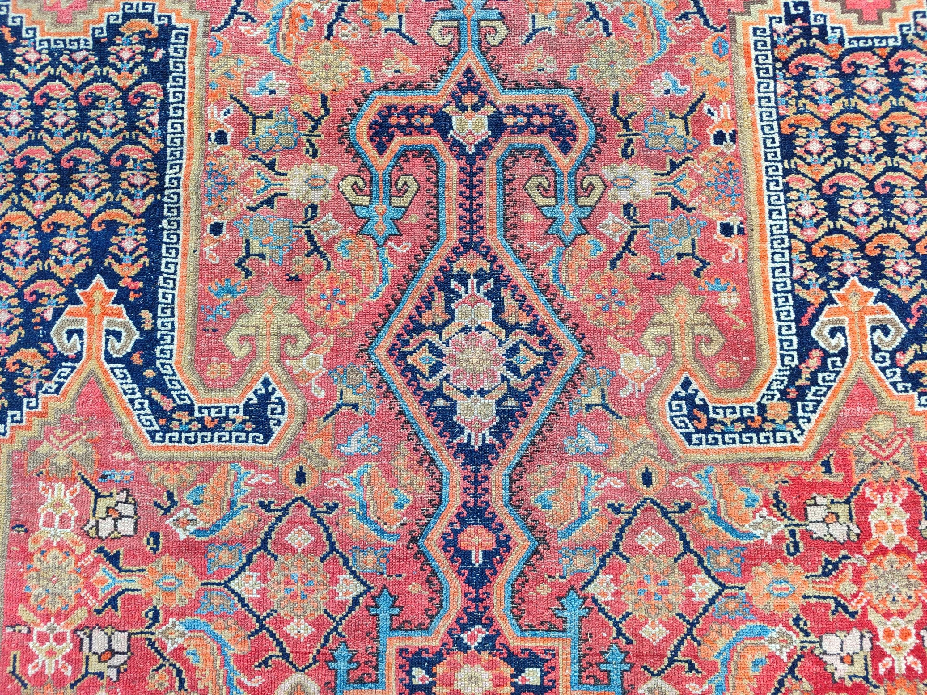 7x15 Oversize Persian Rug, Antique Malayer Rug Large Size, Heriz Area ...