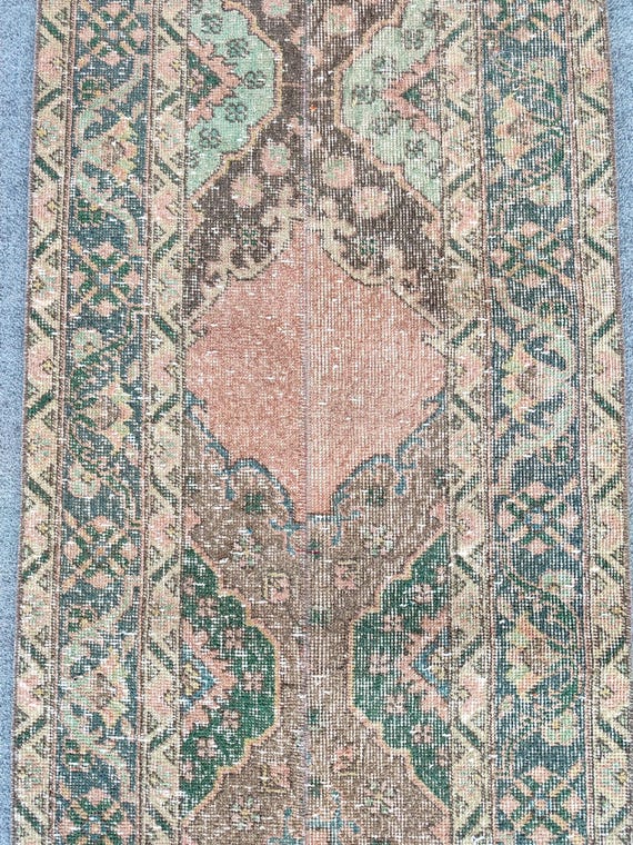 2x12ランナー トルコ製スキニーラグ、ヴィンテージランナー 2x12