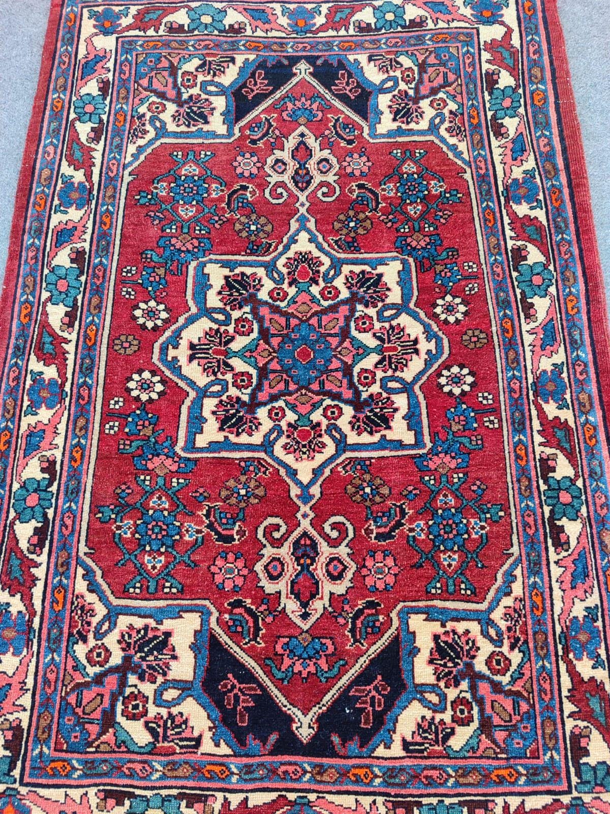 3x4 Rug Antique, Vintage Rug 3x4, Afghan Rug, Persian Rug 3x4, Pink ...