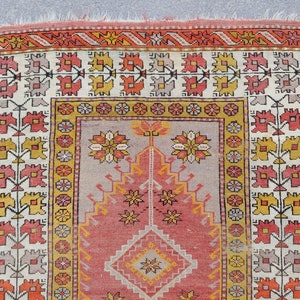3&#39;4&quot; x 4&#39;7&quot; ft, Rare turkish rug 3x5, Vintage rug 3x5, Oushak rug 3x5, Caucasian rug, Prayer rug, Persian 3x5 heriz rug, Home furniture