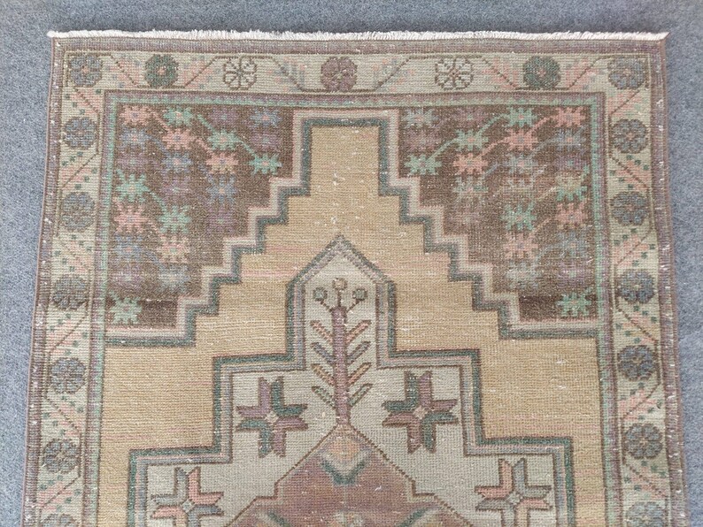 3 by 5 Rug, Turkish Rug 3x5, Vintage Rug 3x5, Oushak Rug 3x5, Heriz Rug