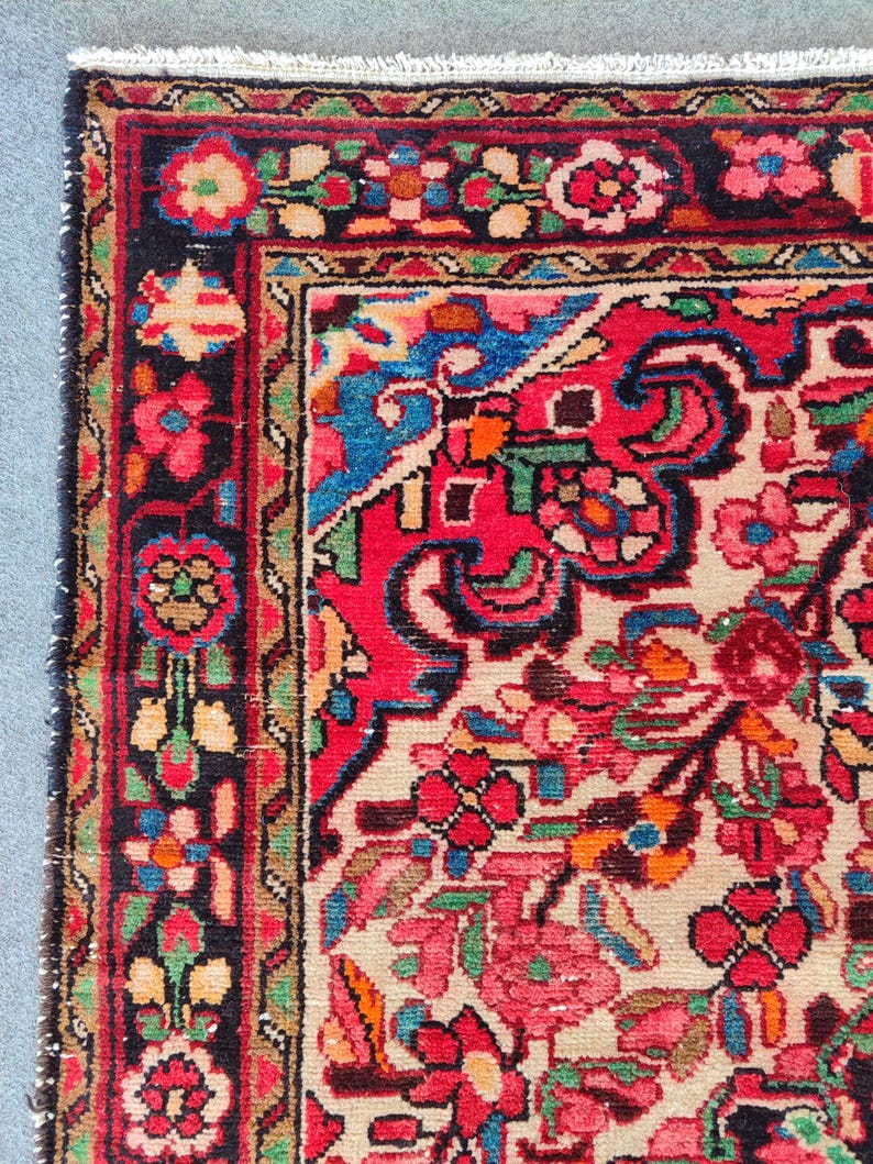 Persian Rug Patters 3x5 Antique Persiani Malayir Rug, Oriental Tribal Rug Vintage, Floral ...