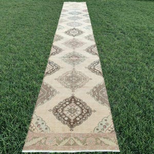 3x16 Turkish runner long, Stair rug, 16 long hallway rug, Extra long runner rug, Heriz runner rug, Herki runner rug, Oushak runner 3x16