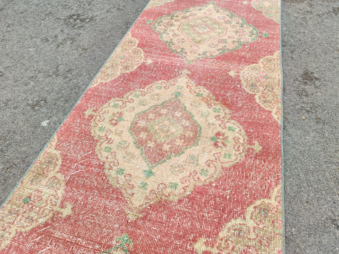 Extra Long Runner Rug Turkish, Narrow Long Stair Runner, Very Long