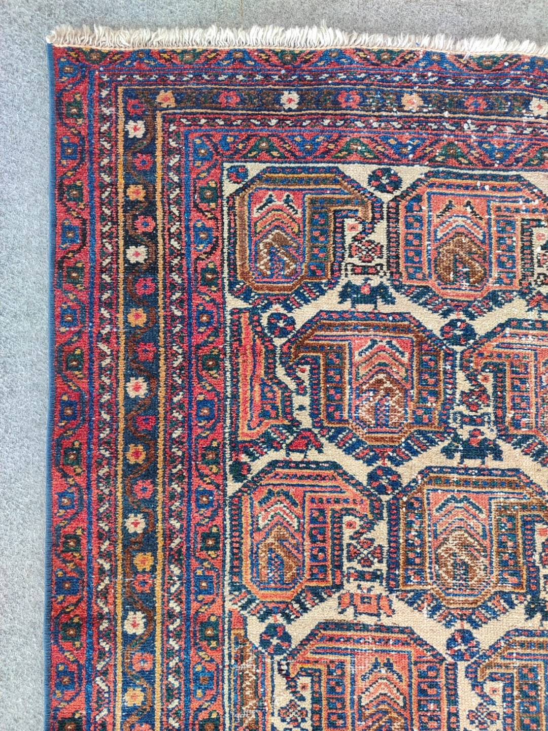 ペルシャ絨毯　vintage rug Persian antique old IMG_0457_e468b948-e207-4ef7-