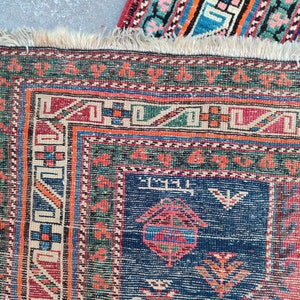 4x18 Rug 1900's Antique Runner Extra Long, Persian Long Runner, Long Heriz ...
