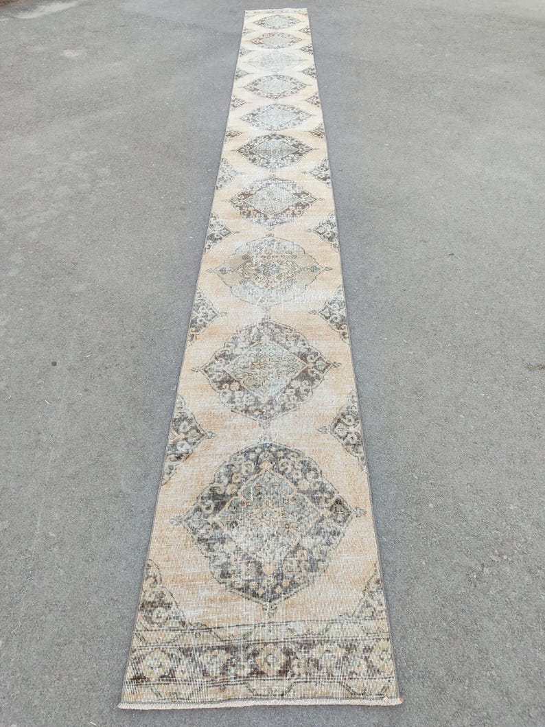 17 Long Hallway Runner, Extra Long Runner Rug, Turkish 3x17 Runner Rug ...