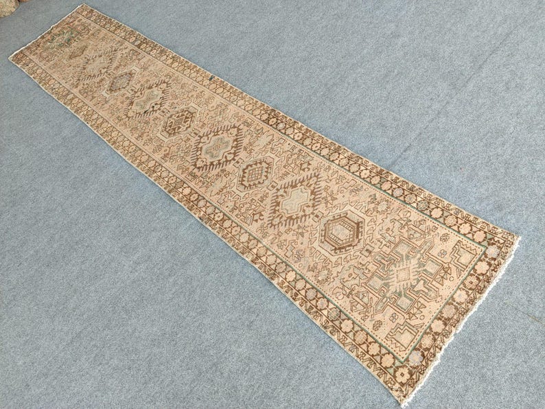 2x12 Runner Muted Persian, Skinny Runner Rug, Turkish Runner 2x12 ...