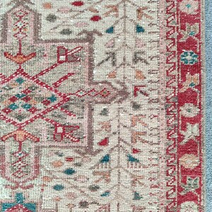 3x10 Persian runner rug, Heriz rug runner 3x10 vintage, Antique runner 3x10, Kitchen rug, Turkish 3x10 oushak runner, Afghan rug, Hallway
