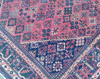 8x11 Persian rug, Antique area rug 8x10 heriz, Vintage furniture, Afghan area rug 8x10, Bedroom 8x10 living room rug, Turkish rug 8x10 red