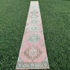 2.8 x 16 Turkish runner long, Stair rug, 16 long hallway rug, Extra long runner rug, Heriz runner rug, Herki runner rug, Oushak runner 3x16