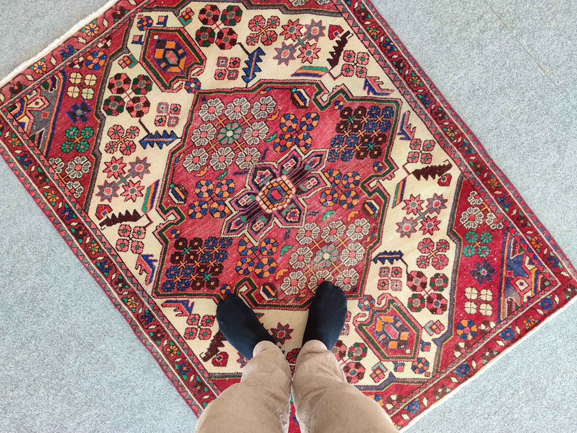 Persian Rug 3x5 Heriz Rug 3x5 Turkish Rug 3x5 Antique Etsy