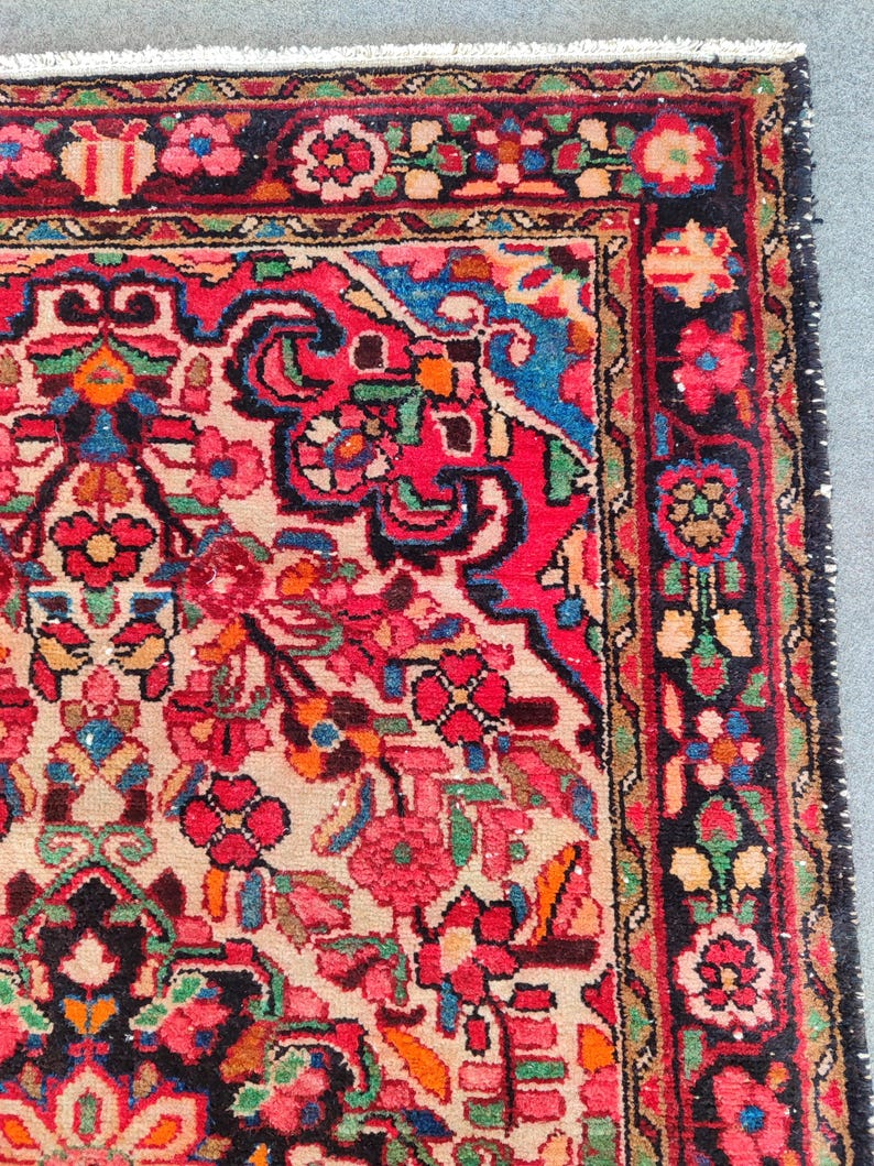 Persian Rug Patters 3x5 Antique Persiani Malayir Rug, Oriental Tribal Rug Vintage, Floral ...