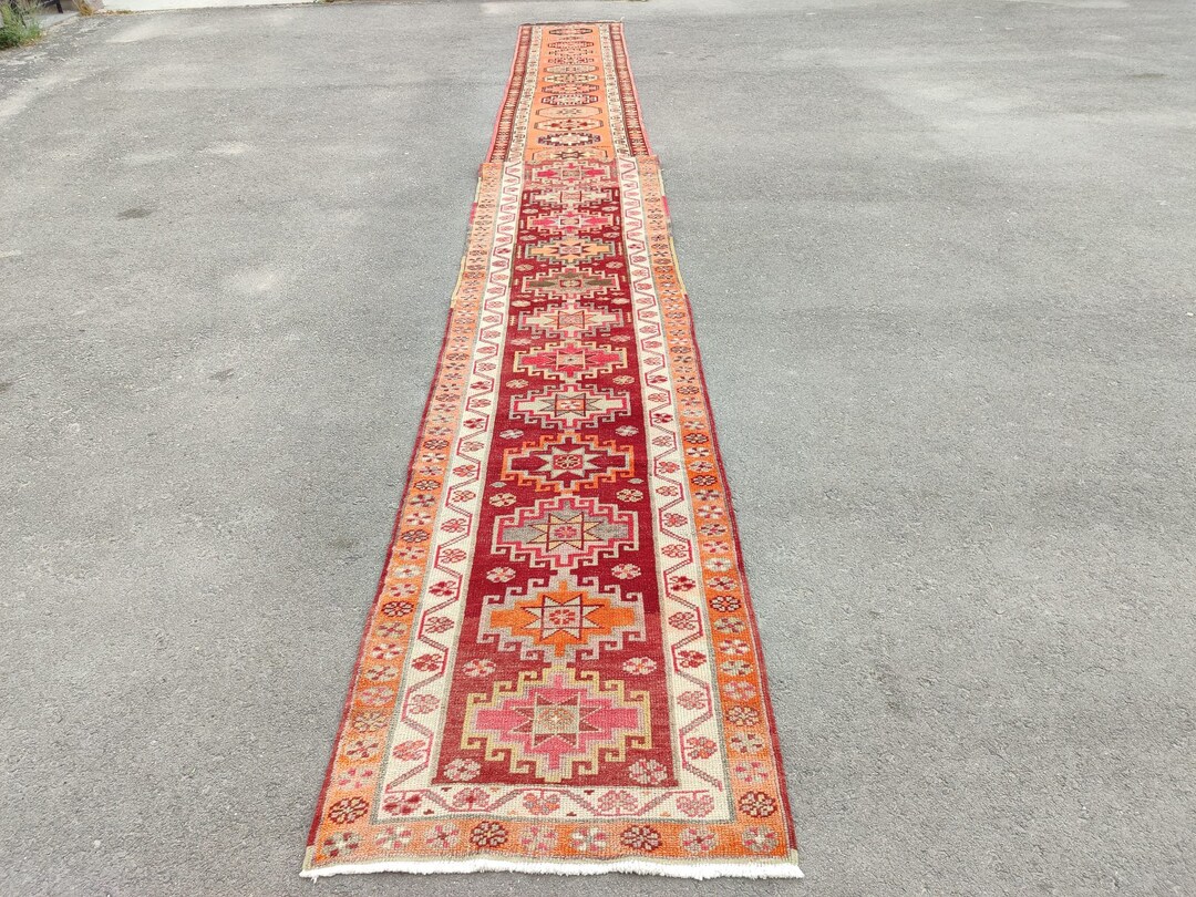 3x25 Runner Turkish Extra Long, Heriz Runner Rug, Long Herki Runner ...