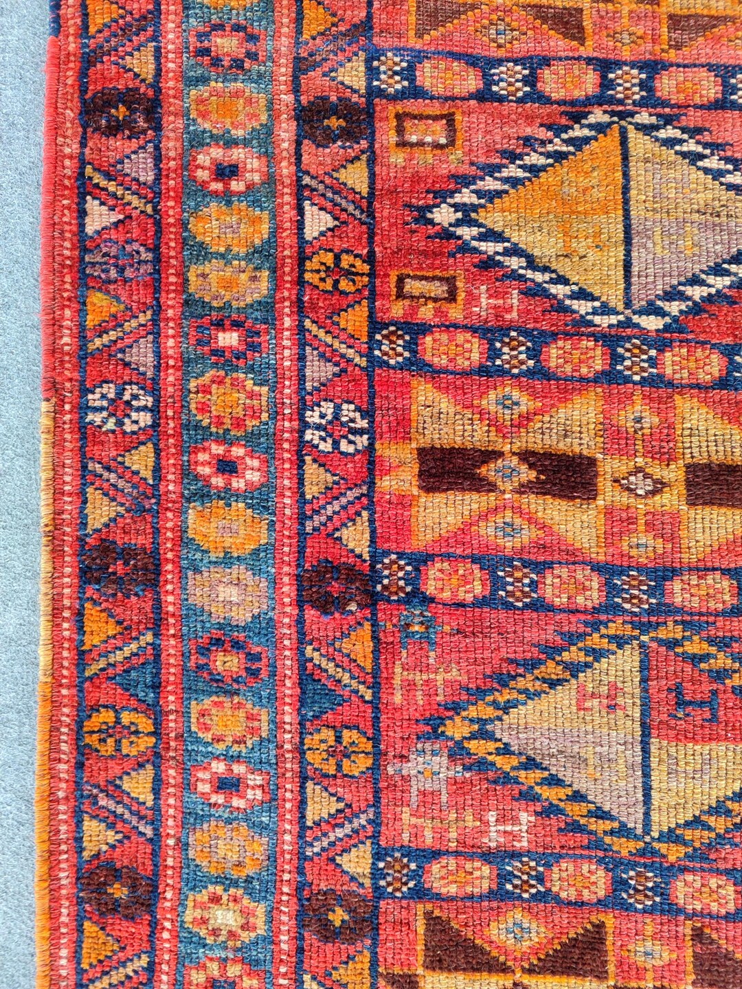 3 x 15フィート、赤いトルコ製ランナー 3x15、エクストラロング