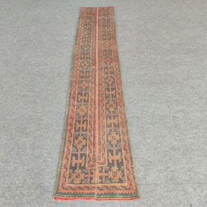 Turkish runner 2x10, Vintage skinny runner 2x10, Oushak runner 2x10, Narrow runner rug, heriz rug runner 2x10 neutral, Stair rug, Custom rug