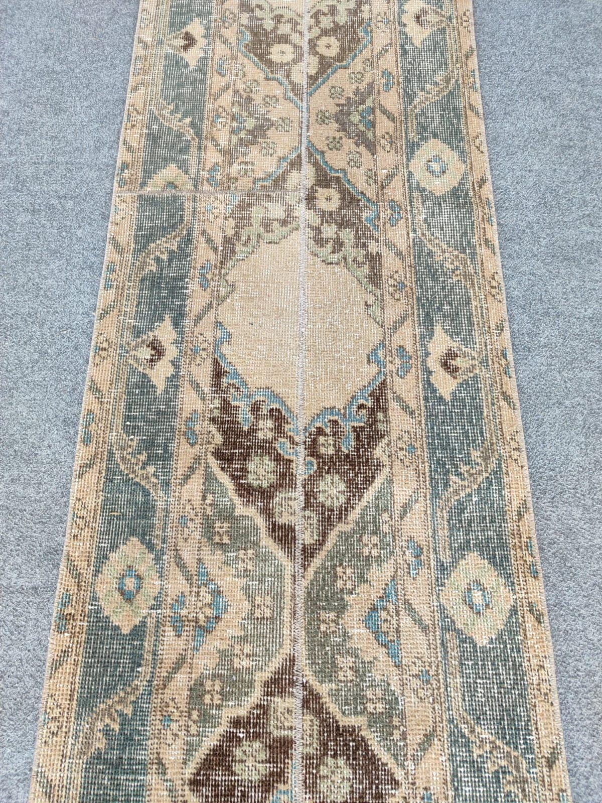 ヴィンテージ　トルコラグ　ランナー ランナー 2x13、ヴィンテージ ランナー 2x13、ウシャック ランナー