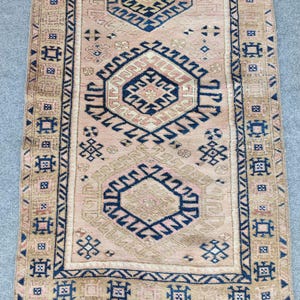 Navy 3x10 persian runner, Heriz runner rug 3x10, Antique malayer rug 3x10, Turkish 3x10 oushak runner pink, Afghan runner 3x10 vintage wool