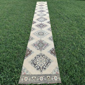 2x22 runner, Extra long runner for stair, Long runner turkish 2x22, Long runner Vintage, Persian heriz long runner, Oushak runner 22 feet
