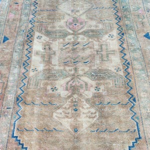 Rug 5x7 Turkish Vintage oushak, Heriz rug, Muted neutral rug 5x7, Custom size rug 5x7, Bedroom rug, Antique rug 5x7, Persian rug 5x7 wool