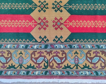 6x9 Rug Turkish Vintage Oushak, Antique rug 6x9, Living room rug 6x9, Persian rug 6x9 Heriz, Natural rug, Wool Hand knotted rug 6x9 ft
