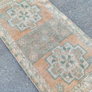 2x3 rug muted, Small persian rug 2x3, Small Antique rug 2x3, Turkish rug 2x3, Entry doormat rug 2x3, Vintage 2x3 oushak rug, Welcome rug