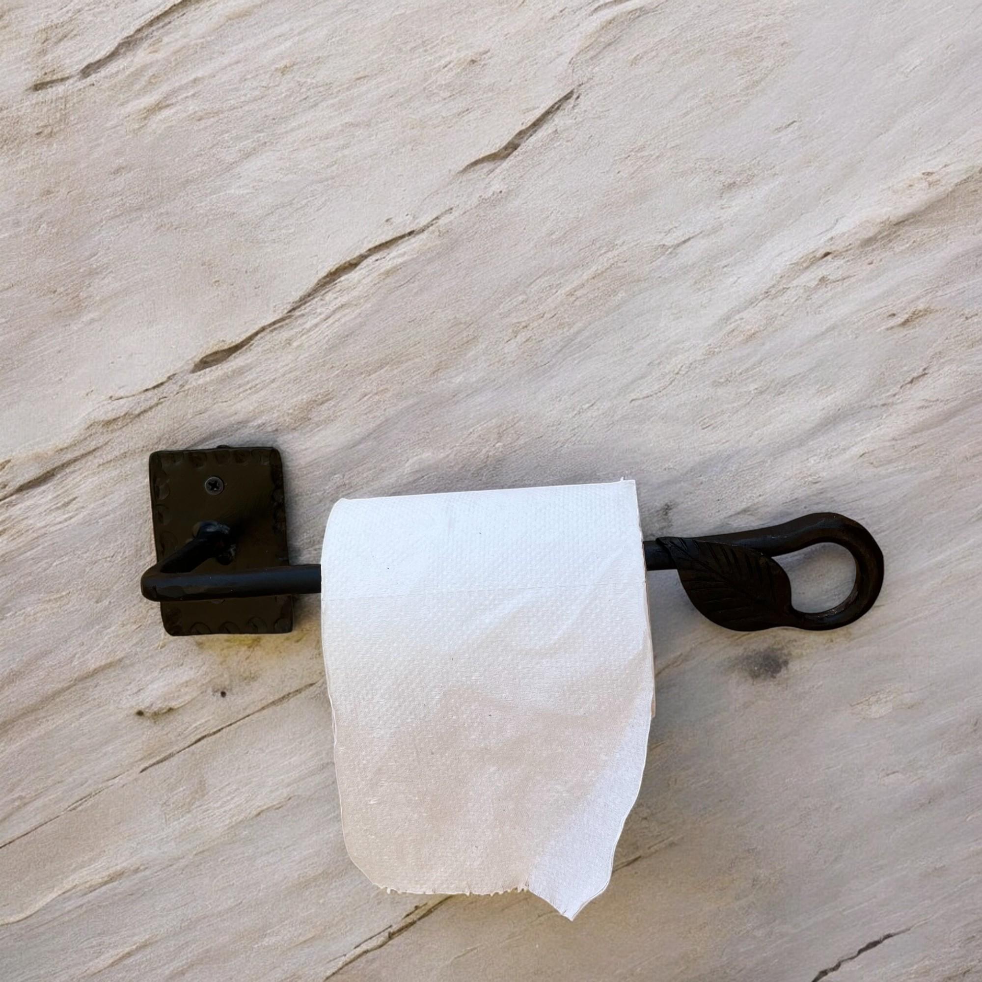 Schwarzer Toilettenpapierhalter & Handtuchring Set – Mattschwarz, Aluminium, 180° Drehbar