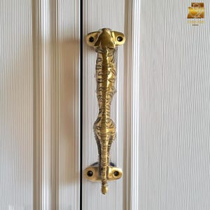 Brass Jaguar Door Handle, Golden Cabinet Pulls, Jaguar Design drawer pulls,Wardrobes handle