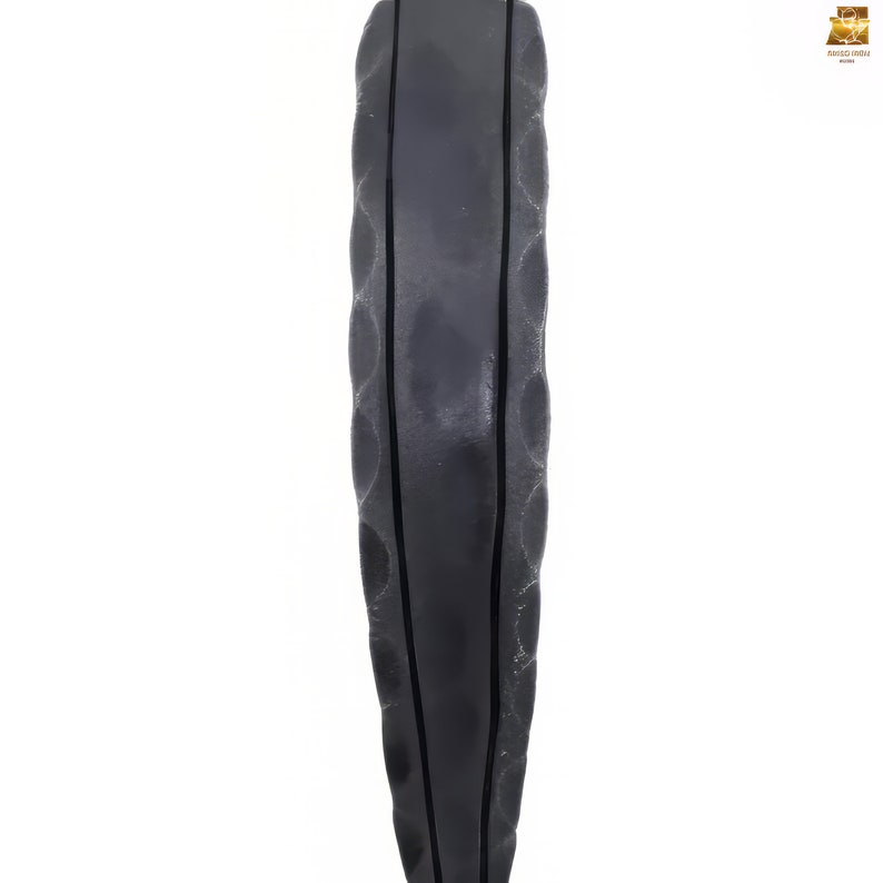 Hand-forged Iron Barn Door Handle Leaf Shape Gate Pull Rustic Metal ...