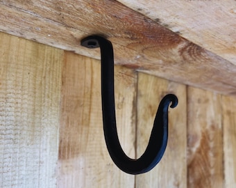 Mid Century Coffee Cup Hooks, Wrought Iron Under Shelf Mug Hanger