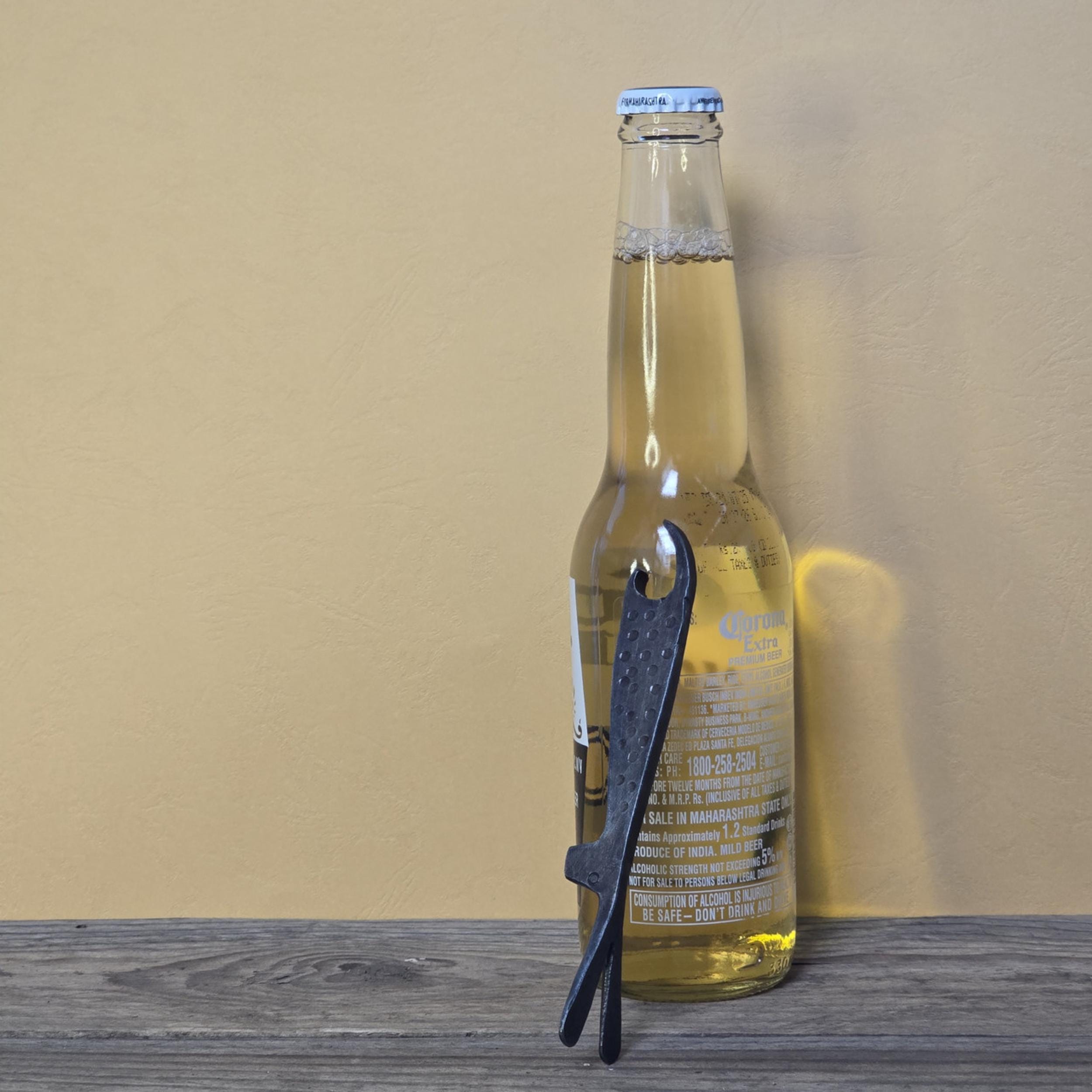Hand-forged Iron Rabbit Bottle Opener, Blacksmith Crafted Metal Animal ...