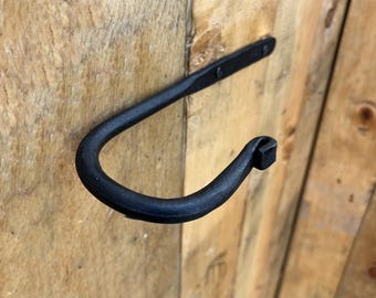 Hand Forged Iron Curtain Tie Backs: Rustic Window Holdbacks