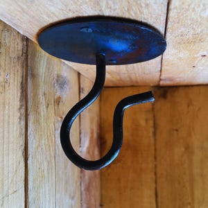 Wrought Iron Swivel Ceiling Hook: Heavy Duty Plant Hanger